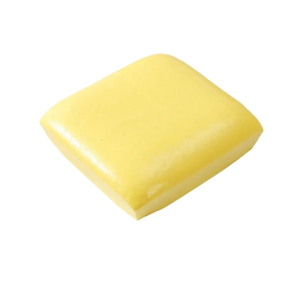 Square Bread Squishy Sticky Dough Slow Rising Squishy Stress Relief Ball,Soft Square Loaf Shape Anxiety Calming Fidget Squeeze for Adults Office Desk Home，Yellow