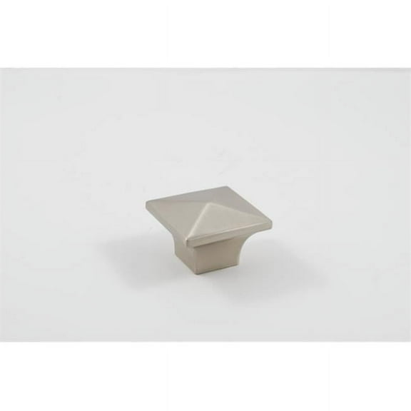 Square Cabinet Knob, Satin Nickel