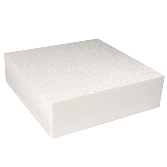 Square Cake Dummy, Styrene - 16" x 3"
