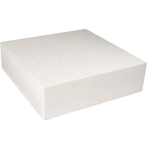 Square Cake Dummy, Styrene - 20" x 3"