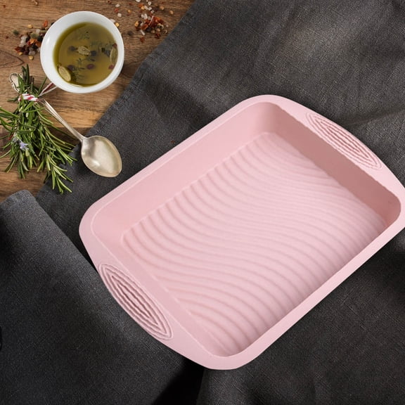 Square Cake Mould Nonstick Silicone Baking Pan for Cakes Rice Lasagnas - for Effortless Baking and Quality