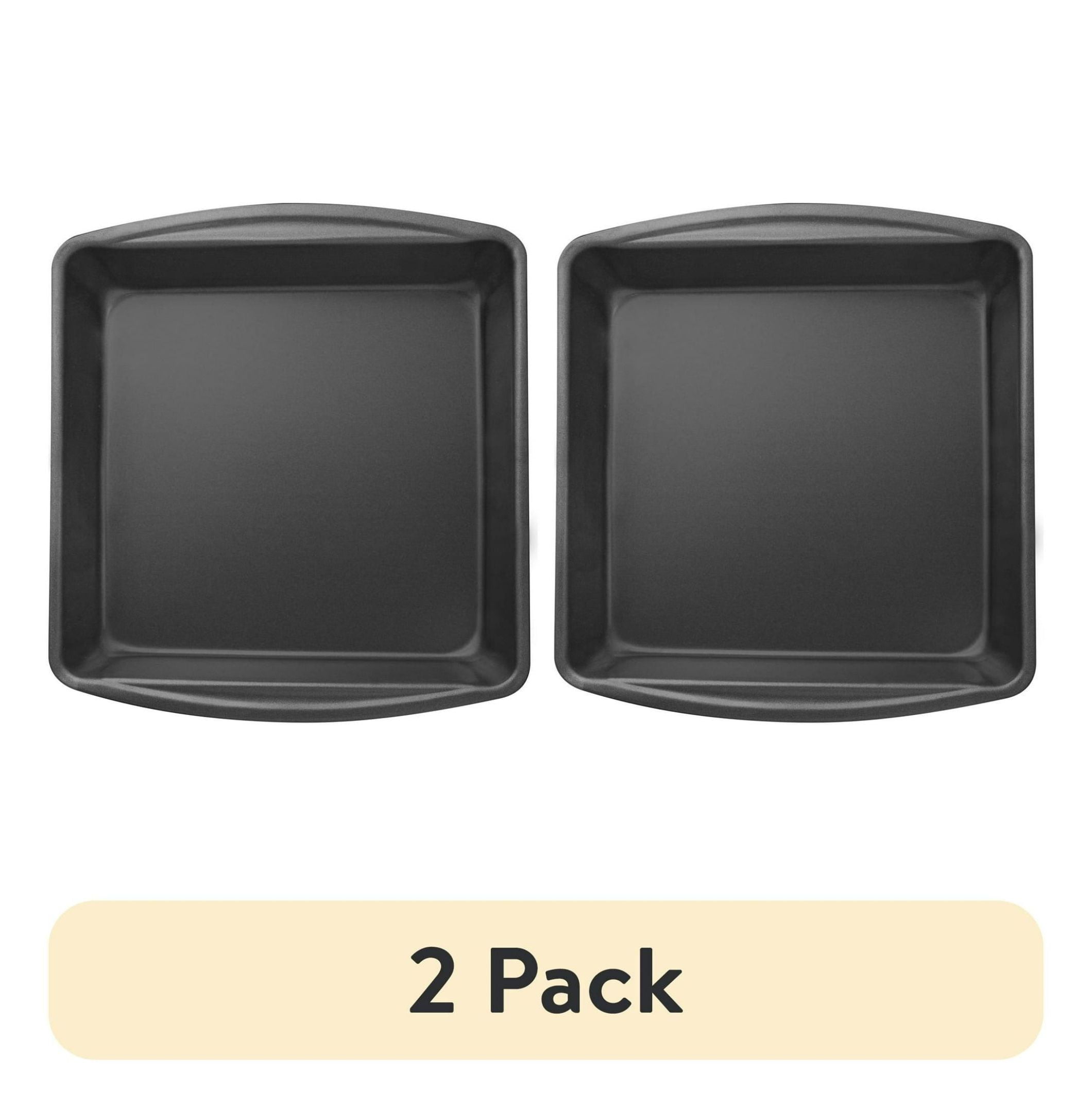 Square Cake Pan 2 Pack - 9x9 Inch Nonstick Brownie Pan, Gray ...