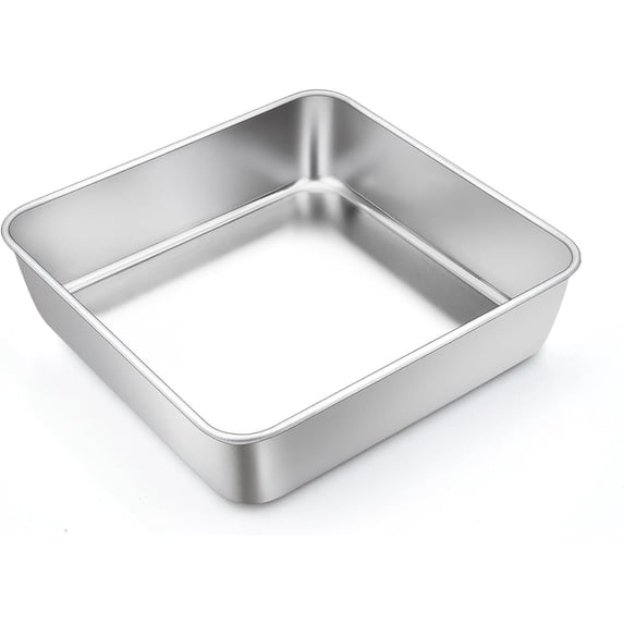 Square Cake Pan, 6 Inch Stainless Steel Square Baking Pan - Walmart.com