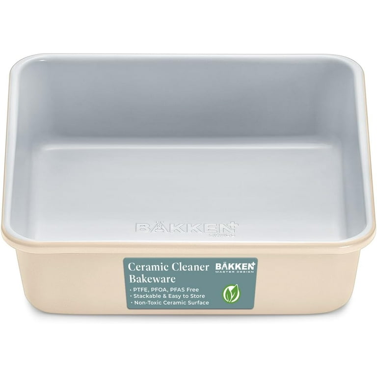 Square Cake Pan Aluminized Steel, Ceramic Non-Stick Coating, Non