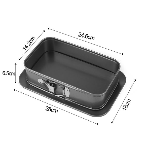 Square Cake Tin Removable Bottom Cake Pan Cheesecake Baking Trays Non-Stick