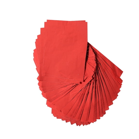 Square Candy Sweets Chocolate Lolly Foil Wrappers 100Pcs Multicolors Suitable Multifarious Candies Confections Dessert