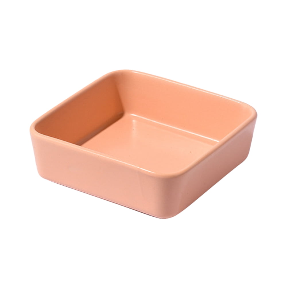 Square Cat Food Bowl,Ceramic Bowl,Pet Feeding Bowls for Food and Water,Suitable for Cats and Dogs