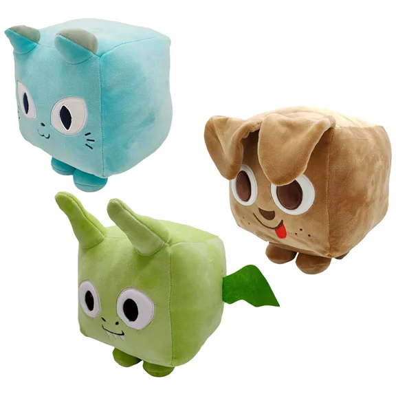 Square Cat Plush Toy for Kid Animal Stuffed Doll Birthday Toy