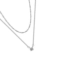 Square Chain Necklace Set Cubic Zirconia Pendant Layer Designs Gold ...