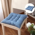 thumbnail image 1 of Square Chair Cushion 40*40cm, Soft Thick Plaid Seat Pad, Indoor Outdoor Sofa Floor Cushion for Home Car Office Dining Chair, 1 of 3