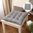 thumbnail image 1 of Square Chair Cushion 40*40cm, Soft Thick Plaid Seat Pad, Indoor Outdoor Sofa Floor Cushion for Home Car Office Dining Chair, 1 of 3
