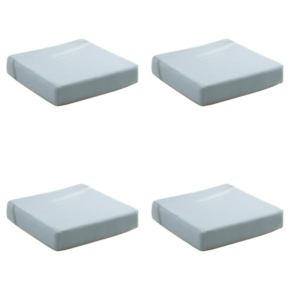 Square Chair Cushion with 15.74 x 15.74 Inch Foam, Non- Seat Pad for Dining Chairs, Kitchen, Office and Recliners, Comfort Cushions