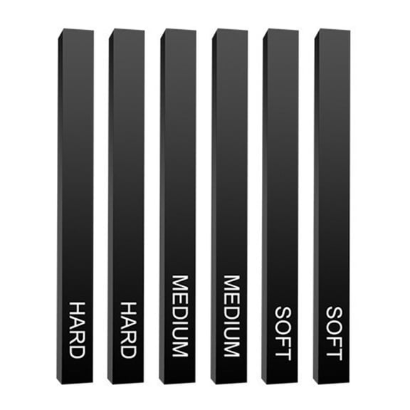 Square Charcoal Sticks Black Pencil Compressed for Kids Beginners Art Students Amateurs Painter 2 Soft 2 2 Hard