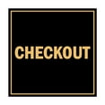 thumbnail image 1 of Square Checkout Sign (Black /Gold) - Small, 1 of 1
