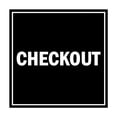 thumbnail image 1 of Square Checkout Sign (Black) - Large, 1 of 1