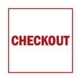 thumbnail image 1 of Square Checkout Sign (White/Red) - Large, 1 of 1