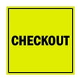 thumbnail image 1 of Square Checkout Sign (Yellow / Black) - Small, 1 of 1