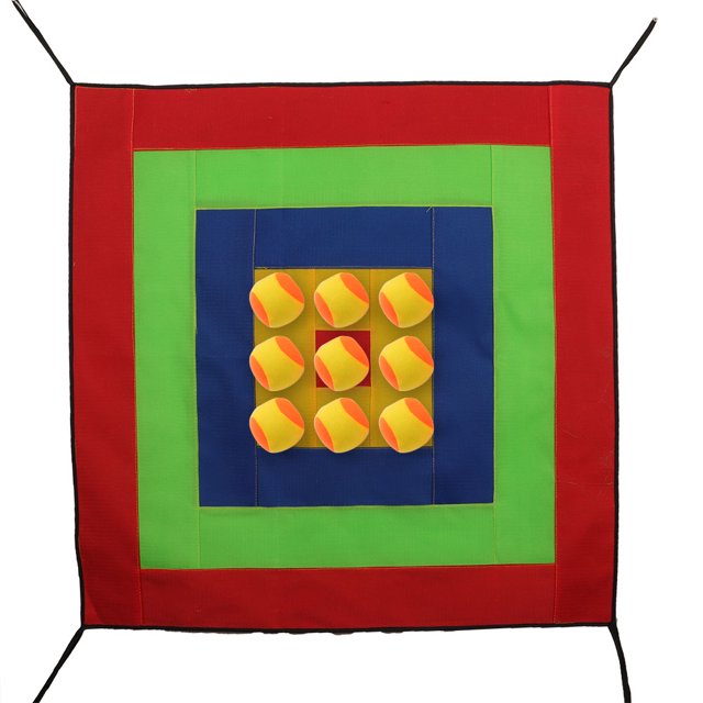 Square Children Throwing Sticky Target Sense Training Toy Darts with