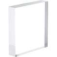 thumbnail image 1 of Square Clear Polished Acrylic Display Base Transparent Cube Pedestal Jewelry Ring Display Stands Photography Props Background for Showing Collectibles Jewelry Cosmetics Garage Kit 3.15 Inch for DIY, 1 of 9