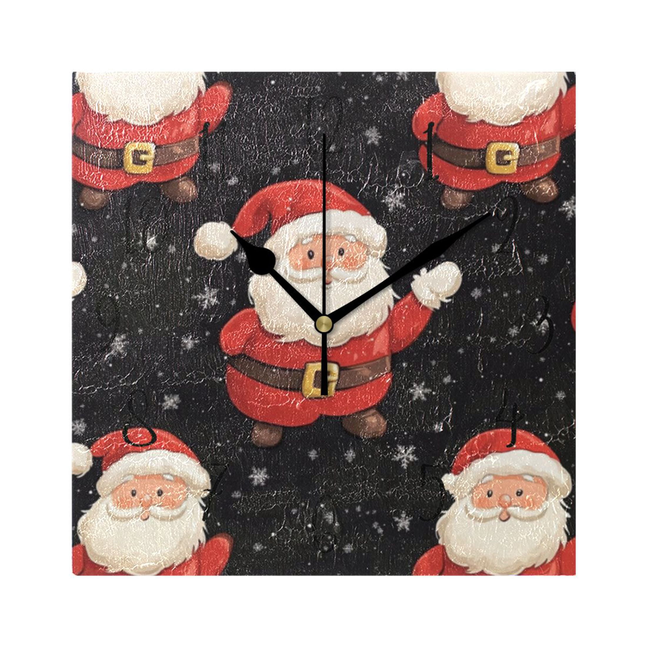 Square Clock Black Clock 7.78 *7.78 Inch Decorative Clock Creative ...