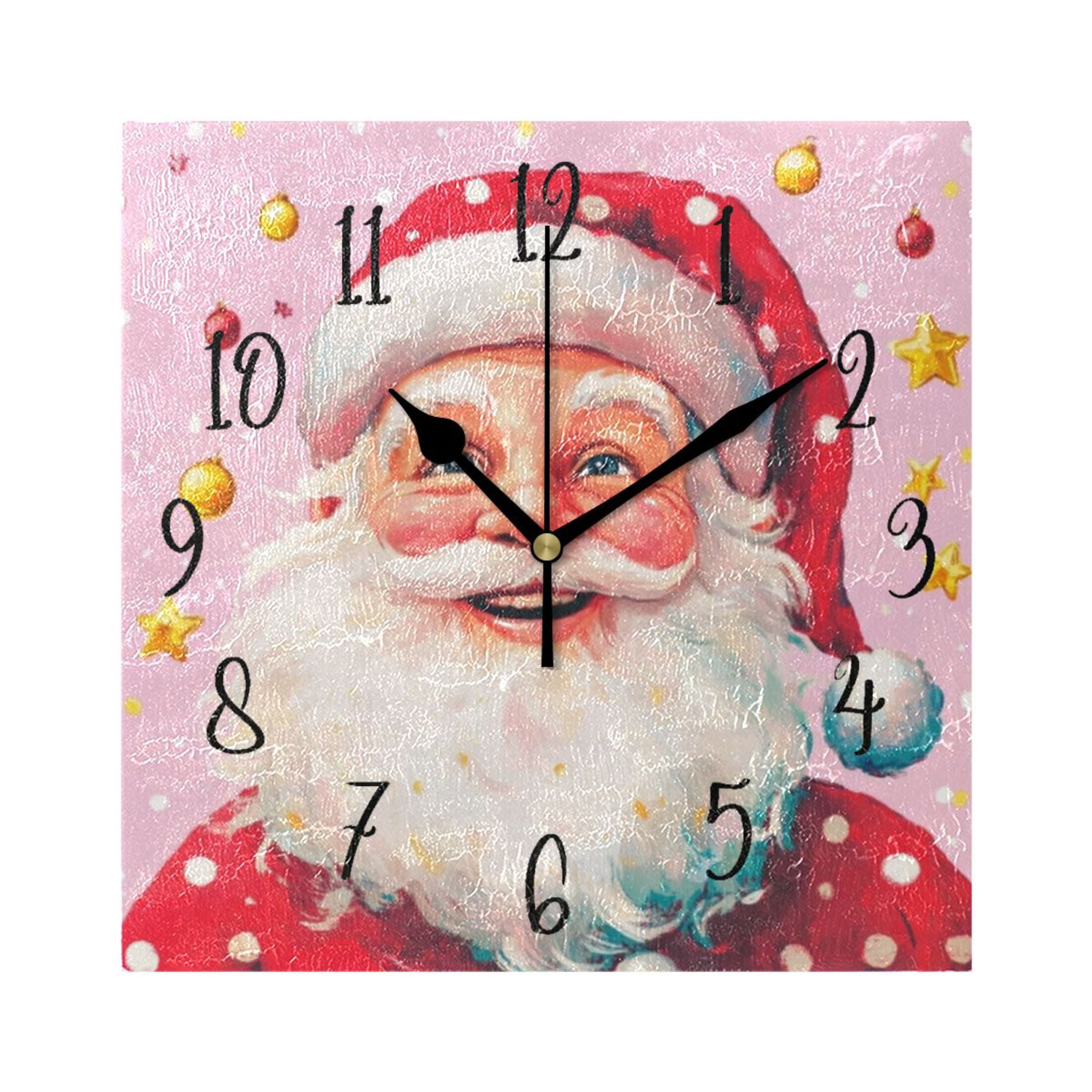 Square Clock Black Clock 7.78 *7.78 Inch Decorative Clock Creative ...