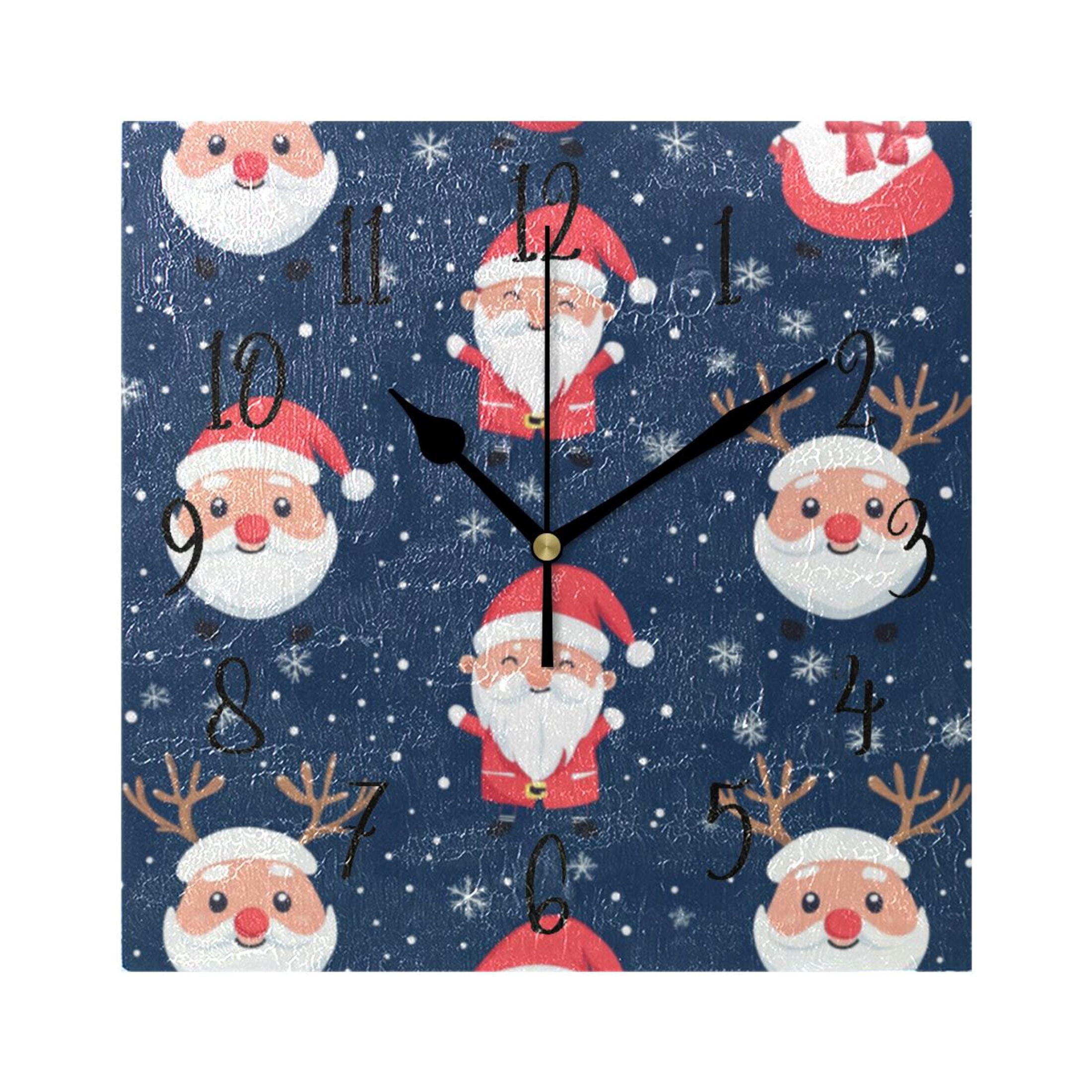 Square Clock Gold Clock 7.78 *7.78 Inch Decorative Clock Creative Clock ...