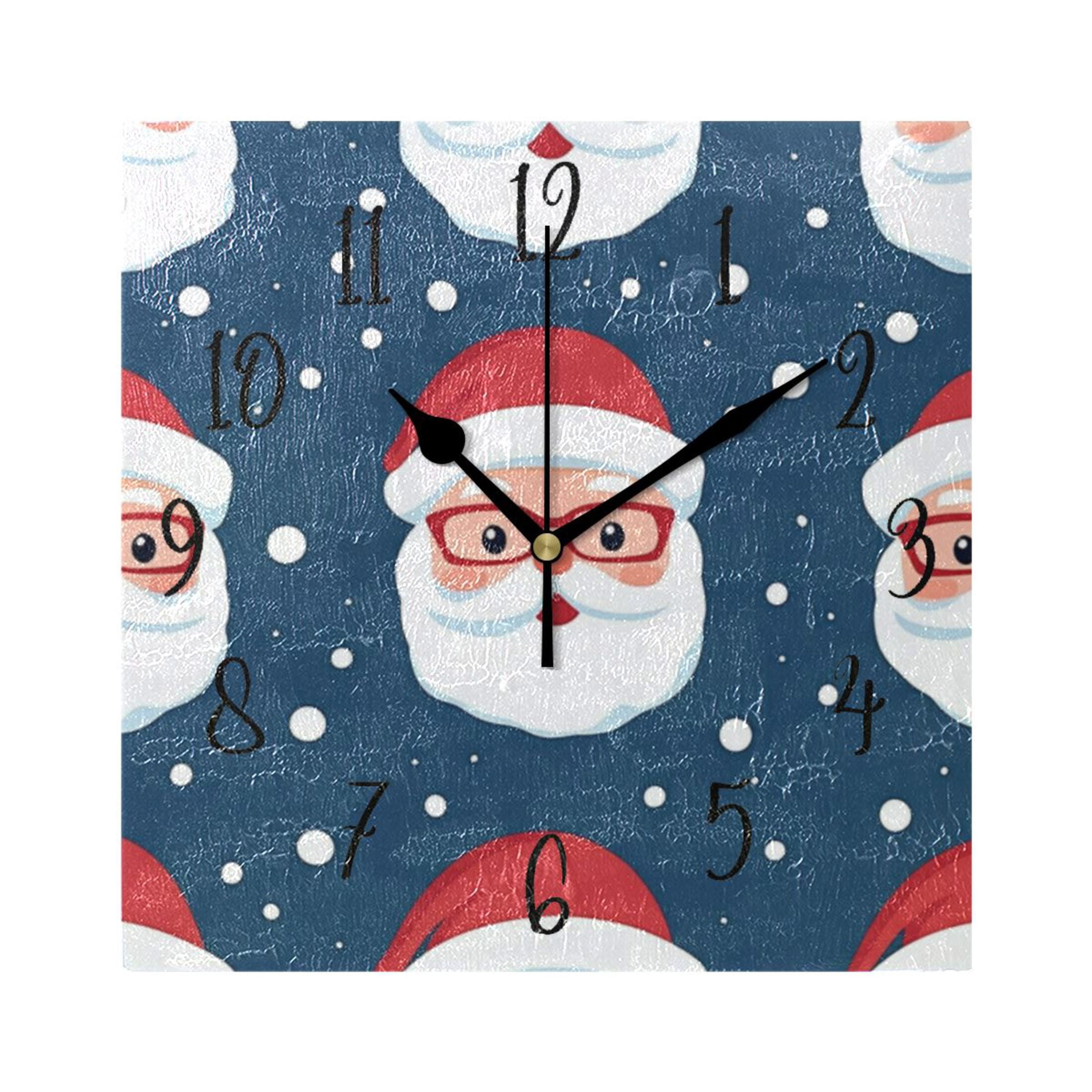 Square Clock Gold Clock 7.78 *7.78 Inch Decorative Clock Creative Clock ...