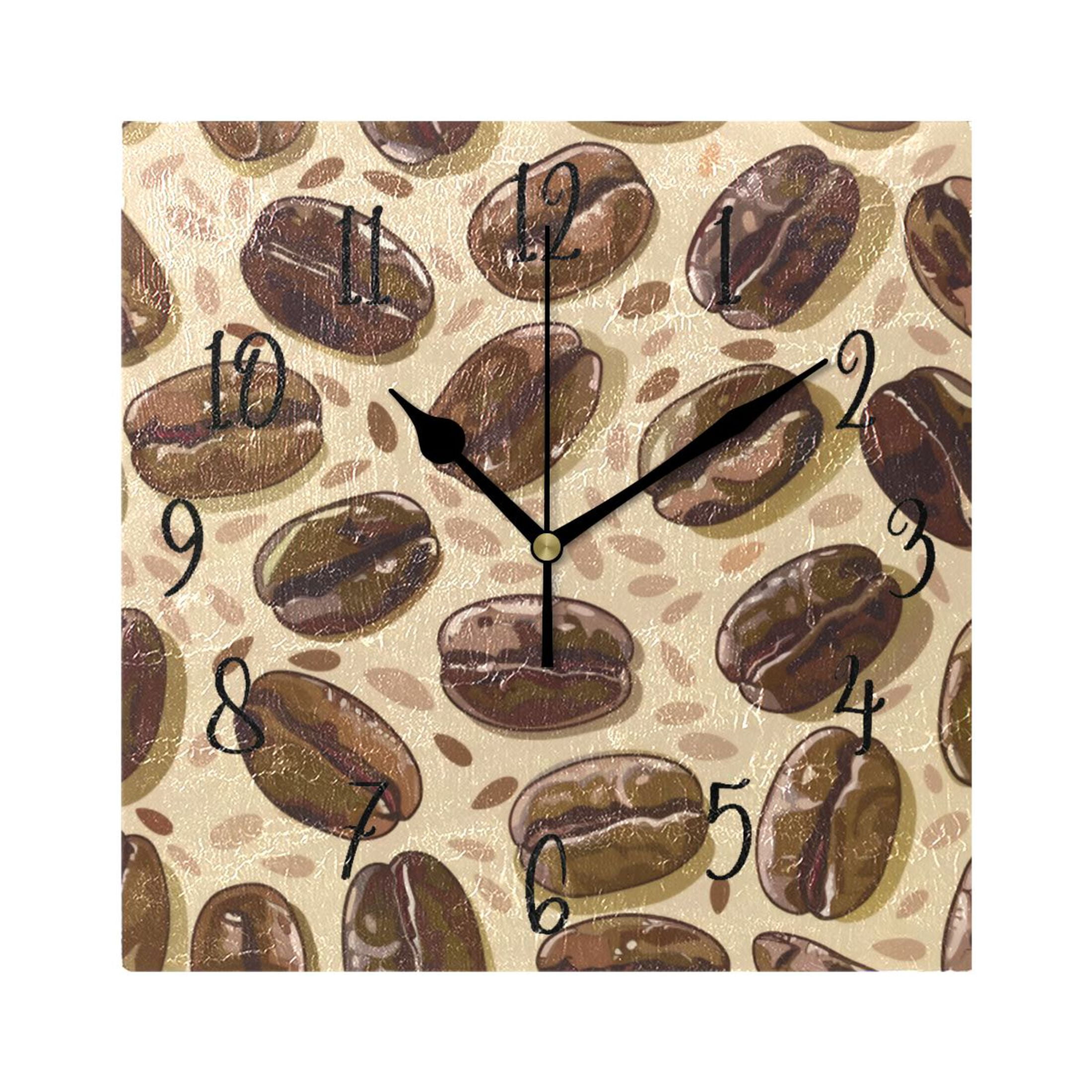 Square Clock Gold Clock 7.78 *7.78 Inch Decorative Clock Creative Clock ...