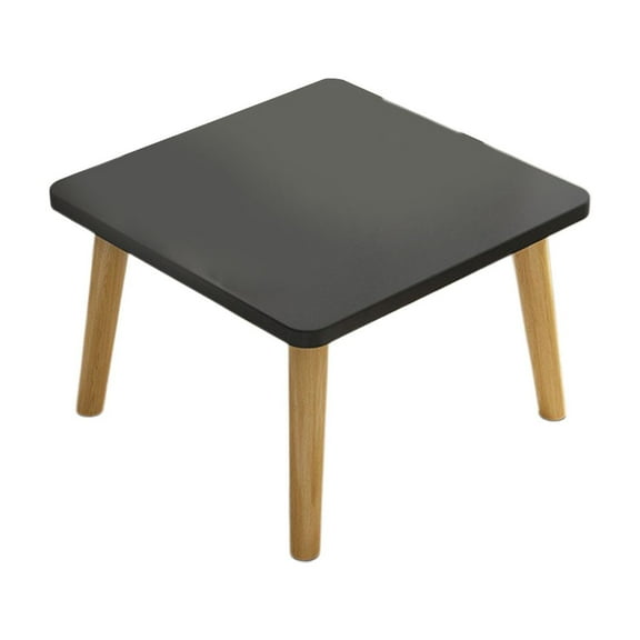 Square Coffee Table, Minimalist Wooden End Table for Living Room, Compact Tea Table for Small Spaces, Multi-Purpose Low Table with Waterproof Top and Solid Legs