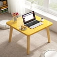 thumbnail image 1 of Square Coffee Table, Small Accent Table for Living Room, Bedroom, Balcony, Solid Wood Construction, Enlarged Desktop, Stable Legs, Rounded Corners, Waterproof, Easy to Clean, 1 of 5