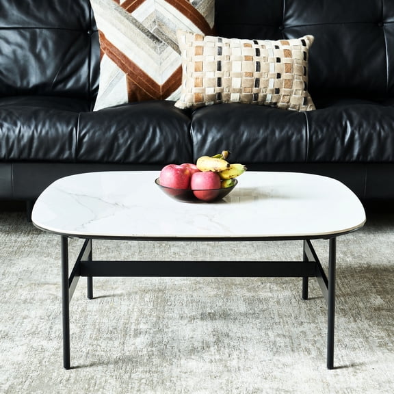Square Coffee Table for Home | Can Be Used in Multiple Spaces | Ceramic and MDF Material | Hassle-Free Cleaning Process