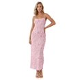 thumbnail image 1 of Square Collar Printed Maxi Dress, 1 of 5