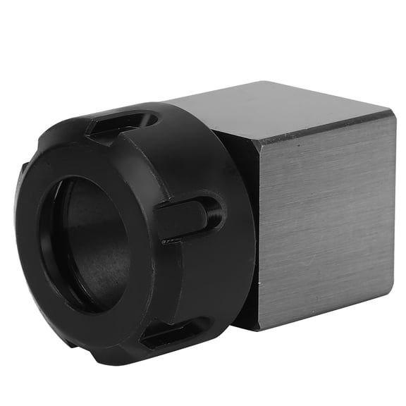 Square Collet Chuck Block, Carbon Steel CNC Lathe Tool Holder for ER40, High Accuracy Metalworking Fixture (2.95 x 1.97 x 1.97 Inches / 7.5 x 5 x 5 cm)