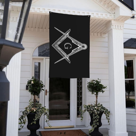 Square Compass G Lodge Masonic Car Flag 3 X 5 Ft Dorm Room Outdoor Decoration Garden Banner Tapestry With 2 Grommets