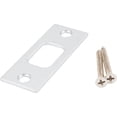 thumbnail image 1 of Stone Harbor Hardware Square Corner Deadbolt Strike Plate, 1-1/8" x 2-3/4", 2-1/8" Center-to-Center, Polished Chrome, 1 of 14