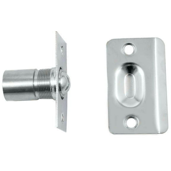 Square Corner Dual Adjust Ball Catch, Polished Chrome by Stone Harbor Hardware