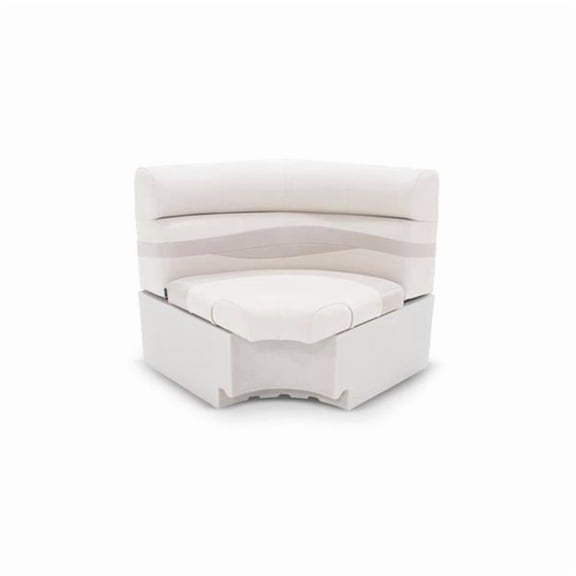 Square Corner Seat - Grey - Modern Design - Durable Upholstery