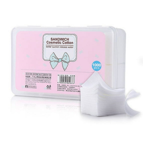 Square Cotton Pads, Makeup Facial Nail Polish Remover Pads, Lint Free Nail Wipes Facial Eye Makeup Wipes, Square Cosmetic Cotton Pads, Non-Woven Cotton Makeup Remover - style:style8