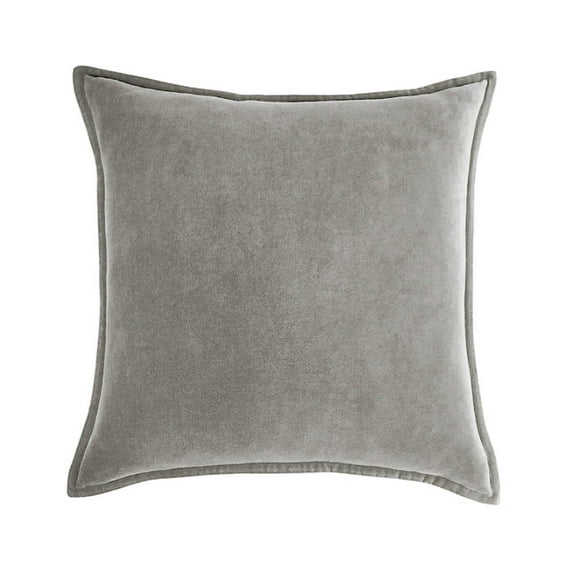 Square Cotton Velvet Pillowcases Pack of 2 Solid Colors, (Without Inserts) (Double Sides)