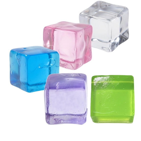 Square Cube Squeeze Toys – Handmade Silicone Stress Cube for Anxiety Relief, Ice Cube Squshing Halloween Christmas Birthday Gifts