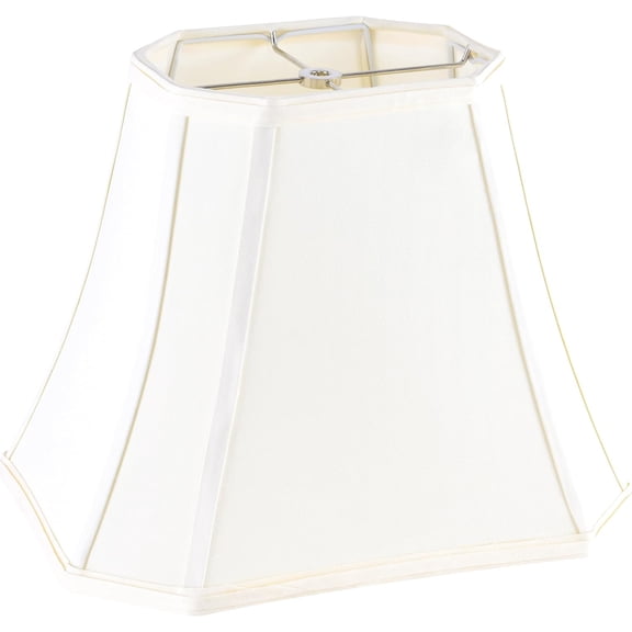 Square Cut Corner Lamp shade Set of 1 Medium,8" x 14" x 11" Spider Yellow-Cream Lamp Shades for Table Lamps, Floor Lamps, Fabric Modern Lampshade for Bedroom Decor,Replac Easy Assembly (Single)