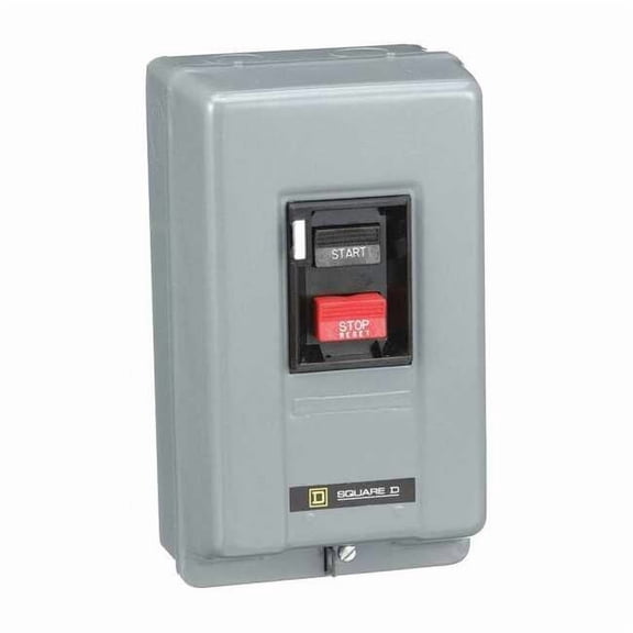Manual Motor Starter, NEMA M-1, 3 P, 3 Phase, Push Button, 30 A 2510MCG3