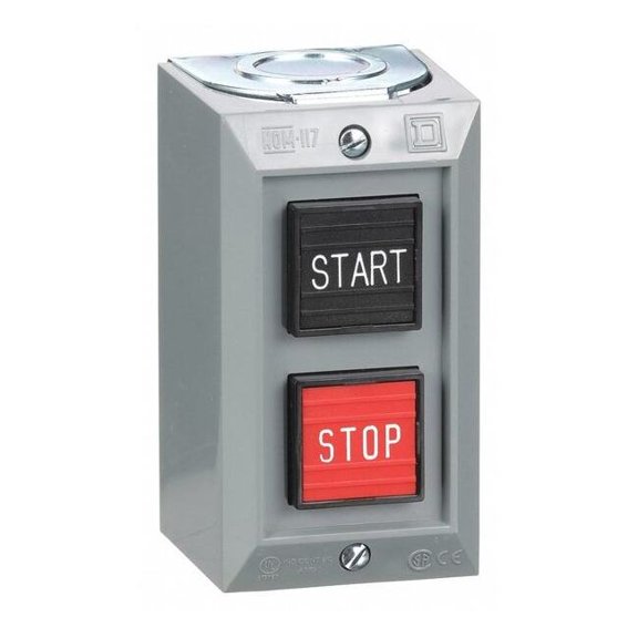 Square D Push Buttn Cntrl Station,Start/Stop,30mm 9001BG201
