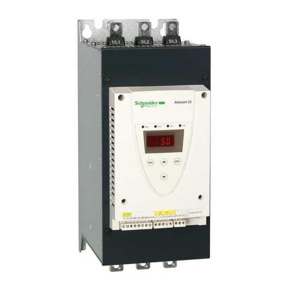 Schneider Electric Soft Start, 208-600VAC,140A,3 Phase ATS22C14S6U