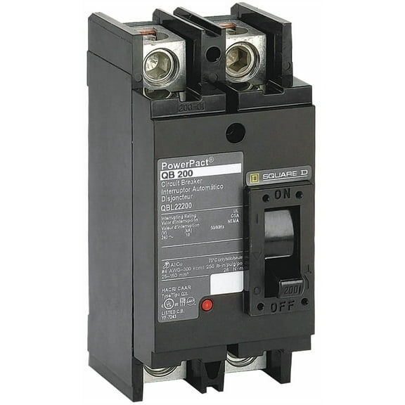 Square D Circuit Breaker,200A,2P,240VAC,QB QBL22200