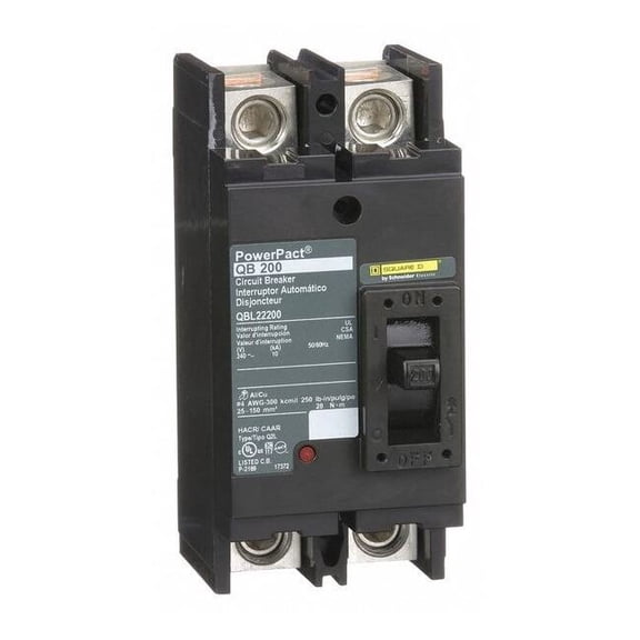 Square D Circuit Breaker,200A,2P,240VAC,QB QBL22200