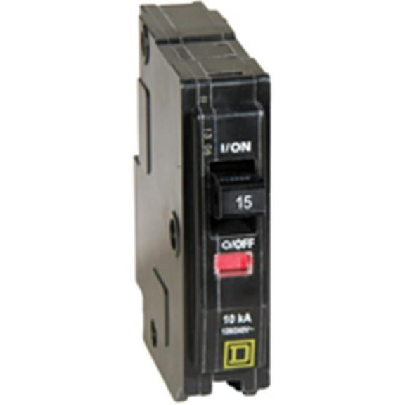 Square D By Schneider Electric QO115CP 15A 1Pole Plugon Circuit Breaker