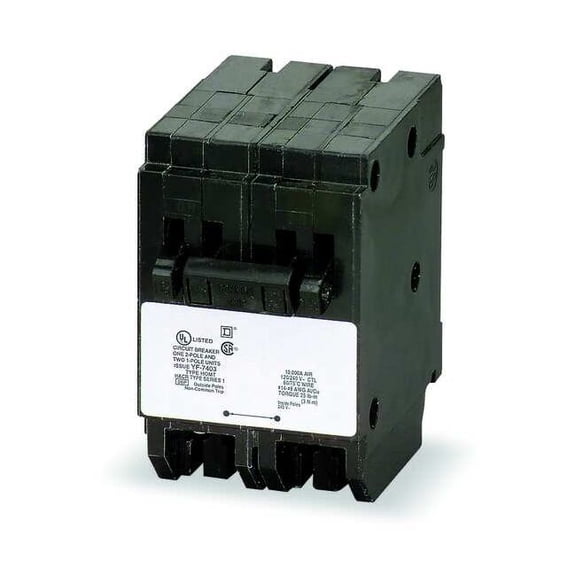 Square D Circuit Breaker,15/30A,120/240V,2P HOMT1515230