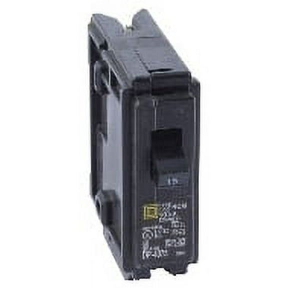 Square D Circuit Breaker, 15 Amp, 1-Pole, HOM115