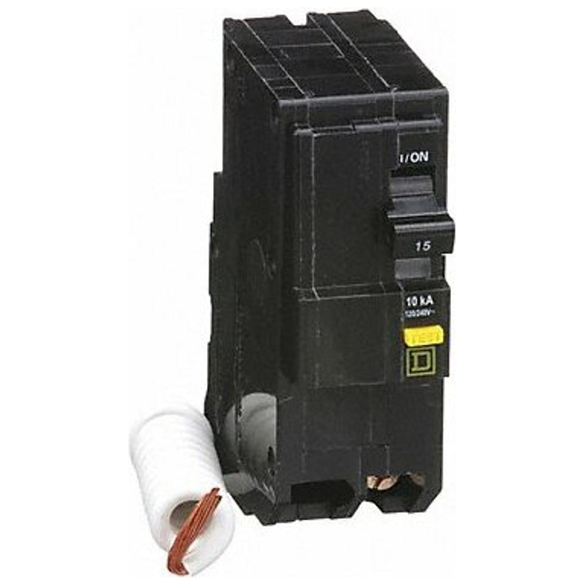 Square D Circuit Breaker,15A,Plug In,120/240V,2P QO215GFI